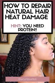 Natural Hair Heat Damage Tothecurlmarket Heat Damaged Natural Hair Natural Hair Styles Natural Hair Repair