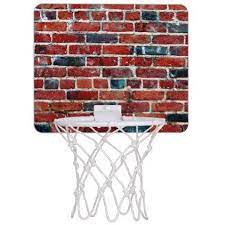 Brick Wall Cool Texture Pattern Mini Basketball Hoop Zazzle Com Mini Basketball Hoop Mini Basketballs Basketball Hoop