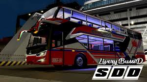 Anda para pemain game bus simulator indonesia sudah gak tahan untuk mendownload berbagai livery bussid kece? Livery Bussid Shd Bus Tingkat Arena Modifikasi