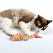 Stock Show 1pc 3d Simulation Plush Fish Cat Toy Refillable Catnip Interactive Playtoy Pets Pillow Chewing Fetching Suppli Fish Cat Toy Cat Toys Animal Pillows
