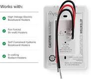 Mysa Smart Thermostat for Electric Baseboard Heaters 240V ...
