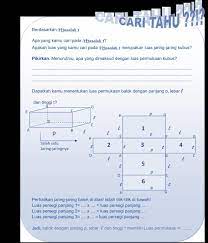 Contoh soal menghitung luas permukaan bangun ruang sisi datar gabungan. Luas Permukaan Dan Volume Bangun Ruang Sisi Datar Kompetensi Dasar Indikator Pdf Free Download