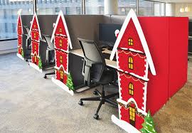A small pine with red ribbons will look awesome. 40 Office Holiday Decorating Ideas To Get Into The Christmas Spirit