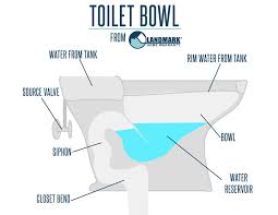 As the water is pulled from the bowl, air enters the trapway, ending the siphon effect and also the flush. How A Toilet Works