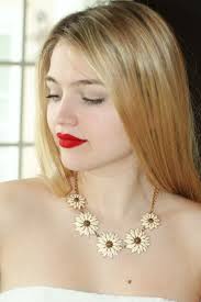 Kate Spade BLACK EYED SUSAN Necklace Modern Daisy Flower Statement cream  ivory