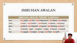 Konfiks (gabungan awalan dan akhiran). Imbuhan Awalan Dan Imbuhan Akhiran Youtube