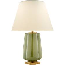 Alexa Hampton Eloise 26 Inch 60 Watt Green Porcelain Table Lamp Portable Light Table Lamp Visual Comfort Lighting Lamp