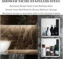 Amazon.com: Fadiadem Stainless Steel Shower Niche Soap ...