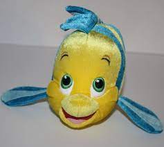 Disney Little Mermaid Flounder Plush Stuffed Animal Blue Yellow Fish Toy 11 Disney Disney Little Mermaids Disney Fun Disney Plush