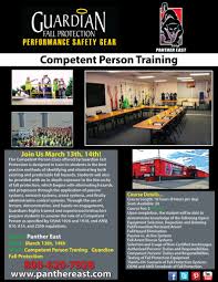 Competent Person Training Panther East March 13th 14th Register Now At Panthereast Com Roofing Equipment Competence Fall Protection Equipment