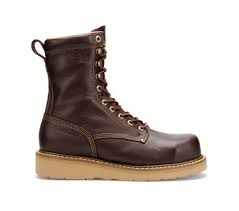 Ca8049 Carolina Boots 8 Inch Broad Toe Wedge Work Boots