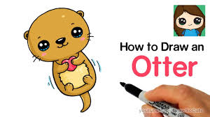 How To Draw An Otter Easy And Cute Youtube Drawing an astronaut might seem intimidating, but it's a fairly straightforward process as. how to draw an otter easy and cute