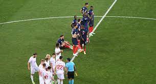 انطلاق الشوط الأول من مباراة فرنسا وسويسرا في يورو 2020. 57cgm6pcaxxm M