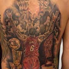 4 — bringing the total number of tatts on his face to. Check Out This Miami Heat Fan S Huge Lebron James Back Tattoo Photo