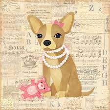 Chihuahua Girl Dogs Cats Canvas Wall Art Oopsy Daisy Perros Chihuahua Ilustraciones Perros