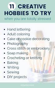 It allows for an incredible range of creativity as it can utilize a variety of . 11 Hobbies To Bring Calm Balance To Your Busy Life Hobbies To Try Easy Hobbies Creative Hobbies
