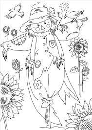 This scarecrow 3 b&w clipart is great to illustrate your. Transzfer Kepek Oszi Es Halloween Temaban Pagi Decoplage Fall Coloring Pages Halloween Coloring Pages Coloring Pages