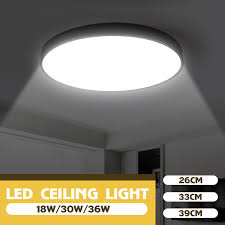Fixture has a champagne gold interior finish. Ceiling Lights Led Flush Mount 6000k 6500k 18w 30w 36w Ceiling Lighting Fixtures Daylight White For Living Room Bedroom Kitchen Hallway Office Walmart Canada