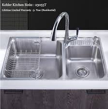 Kohler kitchen sinks are impeccably designed with your kitchen in mind. Kohler Kitchen Sinks 23053t Kohler Cuff Double Basin Countertop Undermount Kitchen Sink With Platform Controlled Drain System