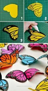 Mariposas De Papel Manualidades Papel De Bricolaje Mariposas De Papel