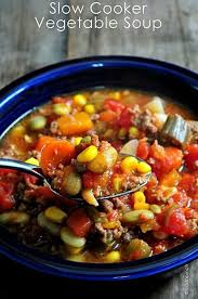 Pour into a small pot over medium heat. Slow Cooker Vegatable Soup Slow Cooker Vegetable Soup Recipe Vegetable Soup Recipes Slow Cooker Soup