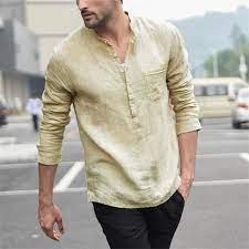 Si vous faites partie de ces exceptions, c'est le moemnt de succomber au charme. Chemise Hommes Vintage Couleur Pure Bouton Lin Solide A Manches Longues Retro Chemises Hauts Chemisier Zhs90612721whm Reba Blanc Cdiscount Pret A Porter