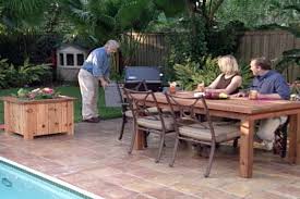 How to build a garden bench, plans and pictures of garden benches. How To Build An Outdoor Table And Planter Boxes Ron Hazelton