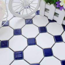 Browse our huge selection of affordable flooring and tile products and save money on your home renovation project. Navy Blue Diamond And White Floor Tiles Google Search Bathroom Floor Tiles White Bathroom Tiles White Tile Floor