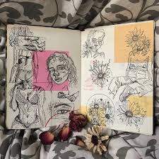 #drawing #draw #sketch #sketchbook #artist #art #artist on tumblr #aesthetic #dark aesthetic #girl #illustration #markers #pencil #скетч #скетчбук #рисование. Art Inspiration Sketches In 2020 Book Art Gcse Art Sketchbook Art Diary