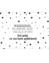 Yessssssssss Een Ienieminiversie Van Jullie Op Komst Veel Geluk En Van Harte Gefeliciteerd Wenskaart Marshmallow Kunstzinnig Kado En Woonwinkel