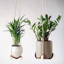 The fun part of making your own hanging gutter planter is that you can customize it to your liking. Hangee Hanging Planter 2 Pcs Genuine Leather Plant Hangers Indoor 4 5in And 8in Minimalist Modern Boho And Rustic Hanging Planters Indoor Hanging Plant Shelf Hanging Plant Holder Buy
