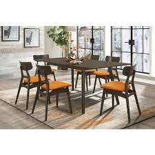 Create an inviting atmosphere with new living room chairs. Tannar Dining Room Set W Orange Chairs By Homelegance Furniturepick