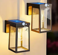 Solar Wall Lights With Motion Sensor Dusk To Dawn Outdoor TEBLAMPUE 2-Pack  Solar Porch Lights With Motion Sensor - Dusk To Dawn Outdoor Wall Sconces,  ...