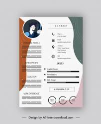 Choose your professional cv template and get started! Vector Cv Template Free Vector Download 26 344 Free Vector For Commercial Use Format Ai Eps Cdr Svg Vector Illustration Graphic Art Design