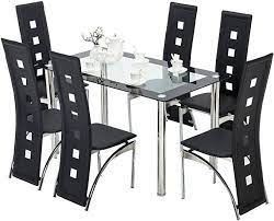 Pin De Jcarlos Larat En Modern Mesas De Vidrio Comedor Juegos De Comedor Modernos Arreglos De Mesa De Comedor