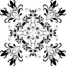 Wallpaper sticker motif bunga minimalis kode gs b80a wallpaper. Motif Bunga Hitam Domain Publik Vektor