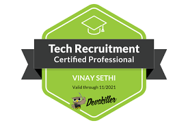 Vinay Sethi just got certified