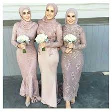 Hijabi Bridesmaids European Style Popular Bridesmaid Dresses Bridesmaid Dresses With Sleeves Satin Bridesmaid Dresses