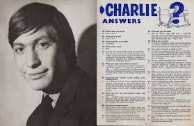 Self-published magazine The Rolling Stones Book No. 1 June 1964 "I can keep  quiet" Interview with Charlie Watts When were you born? Charlie: June 2,  1941. Your height? 1 meter 72 cm.