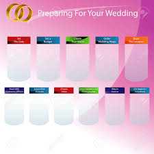 an image of a wedding day preparation chart