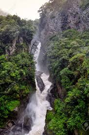 Baños de agua santa, official tourist guide. Pailon Del Diablo Waterfall In Banos De Agua Santa Ecuador Stock Photo Picture And Royalty Free Image Image 77230607