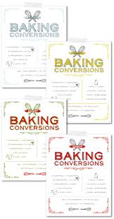 Free Printable Vintage Baking Conversions Chart The Cake