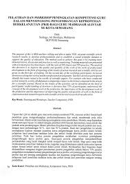 Pelaksanaa n rencana tindak lanjut sesudah pelatihan pelaksanaa n prosedur yang dipelajari selama pelatihan kerjasama dengan petugas lain koordinasi dengan petugas lain perubahan perilaku dalam pelayanan. Pdf Pelatihan Dan Workshop Peningkatan Kompetensi Guru Dalam Menyongsong Pengembangan Keprofesian Berkelanjutan Pkb Bagi Guru Madrasah Aliyyah Se Kota Semarang