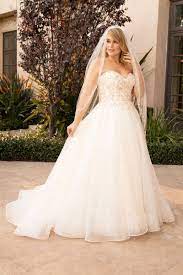 Style 2394 Katalina Ivory Silver Blush Rose Gold Silver Ball Gown Wedding Dress Casablanca Bridal Lace Ball Gowns