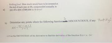 solved: sinking fund how much would