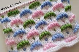 Orgu Seker Kirpikler Renkli Orgu Modelleri Nazarca Com Baby Knitting Patterns Orgu Orgu Desenleri