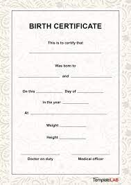 Fake birth certificate maker free. 15 Birth Certificate Templates Word Pdf á… Templatelab