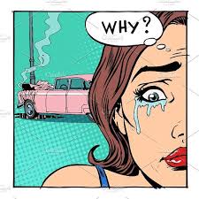 Woman Cries Crash Broke The Car Auto Repair Crash Car