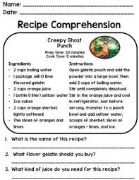 Maybe you would like to learn more about one of these? Halloween Recipes Special Education Life Skills Cooking Reading