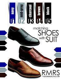 matching dress shoes and suits how to match a shoe with